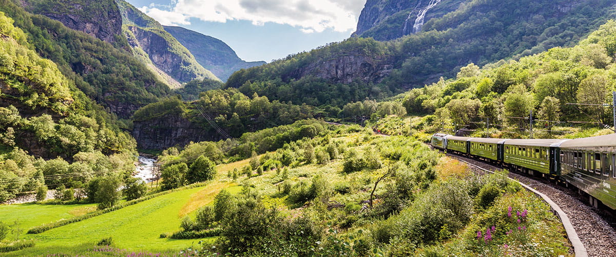 Flåm’s scenic railway, Norway`s